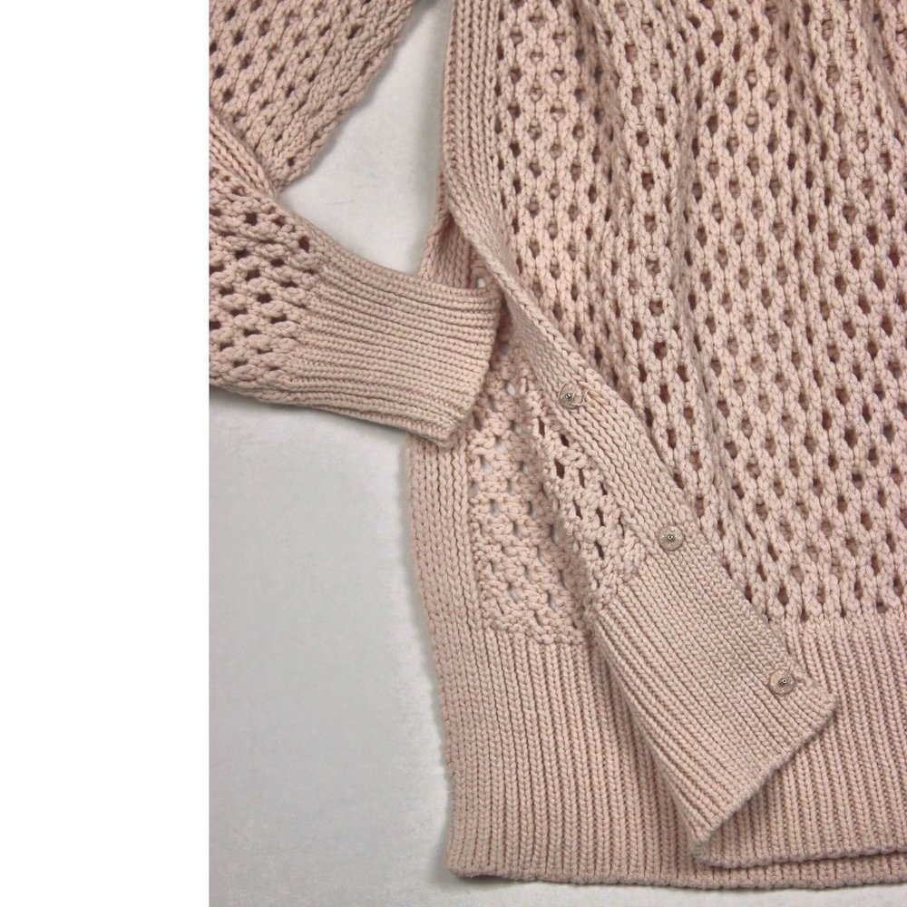 Rebecca Taylor Open Stitch Side Button Pullover - Picture 6 of 12